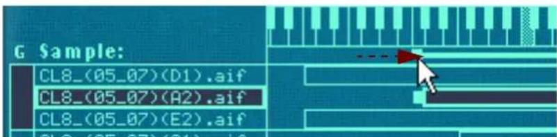PROPELLERHEAD Reason 5.0 - En déplaçant les poignées de limites de zone dans la barre de l'onglet - 4