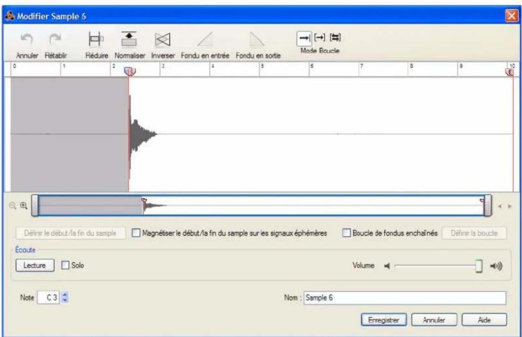 PROPELLERHEAD Reason 5.0 - Définition du début et de la fin du sample - 1