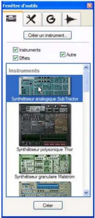 PROPELLERHEAD Reason 5.0 - La fenêtre Outils - 1