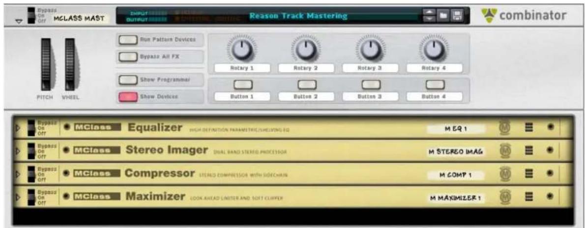 PROPELLERHEAD Reason 5.0 - MClass Mastering Suite Combi - 1