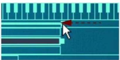 PROPELLERHEAD Reason 5.0 - En déplaçant les poignées de limites de zone dans la barre de l'onglet - 6