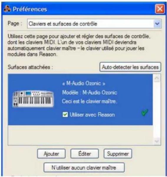 PROPELLERHEAD Reason 5.0 - Ajouter une surface de contrôle ou un clavier - 1