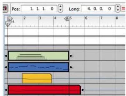 PROPELLERHEAD Reason 4.0 - Éditer les valeurs de plusieurs clips sélectionnés - 4