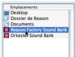 PROPELLERHEAD Reason 4.0 - Menu pop-up d'emplacements - 2