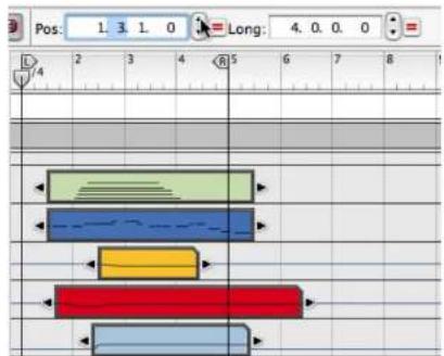 PROPELLERHEAD Reason 4.0 - Éditer les valeurs de plusieurs clips sélectionnés - 2