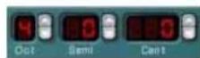 PROPELLERHEAD Reason 4.0 - Définir la fréquence de l'oscillateur 1 - octave/demiton/cent - 1