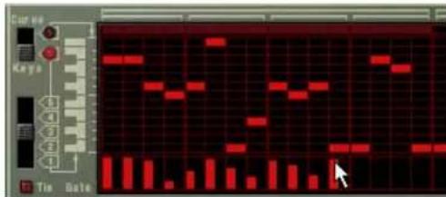 PROPELLERHEAD Reason 4.0 - Cliquez et déplacez dans la zone inférieure de la fenêtre de pattern. - 1