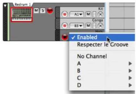 PROPELLERHEAD Reason 4.0 - Utiliser la fonction respecter le groove sur certaines bandes seulement - 1