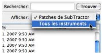 PROPELLERHEAD Reason 4.0 - Menu pop-up afficher - 1