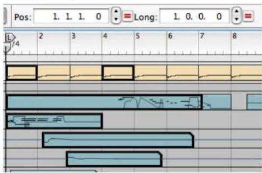 PROPELLERHEAD Reason 4.0 - À propos de la bande de l'inspecteur et des clips sélectionnés - 4