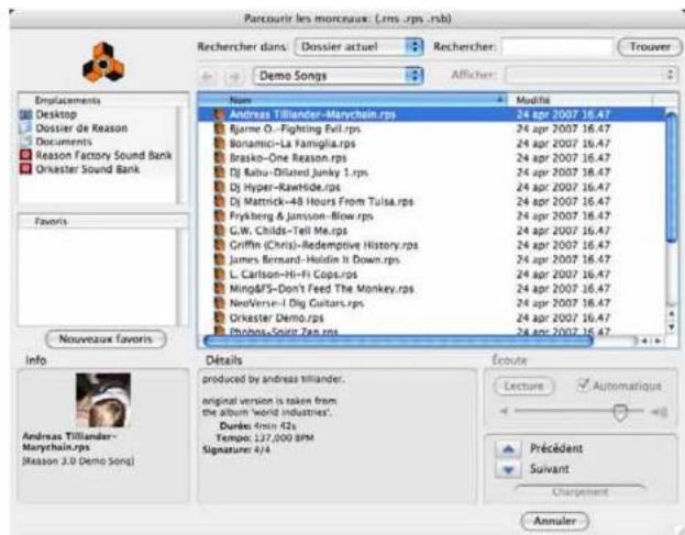 PROPELLERHEAD Reason 4.0 - Utiliser le navigateur - 1