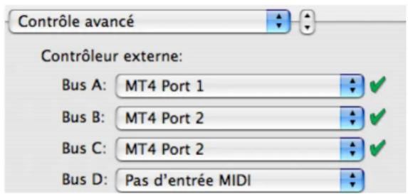 PROPELLERHEAD Reason 4.0 - À propos des entrées de bus de contrôleur externe chaque bus de contrôleur externe peut contrôler différents, un pour chaque canal MIDI. pour router le module de reason, procédez de la façon suivante - 1