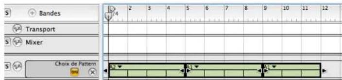 PROPELLERHEAD Reason 4.0 - Éditer les clips de choix de la pattern - 1