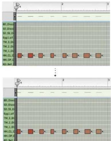 PROPELLERHEAD Reason 4.0 - Cliquez sur le bouton "appliqueur" de la quantisation. - 1