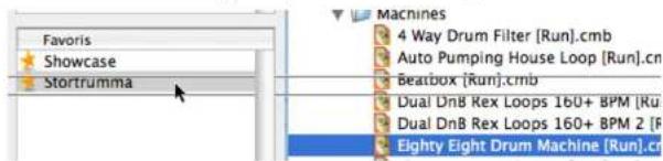 PROPELLERHEAD Reason 4.0 - Utiliser les favoris - un exemple pratique - 1