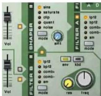 PROPELLERHEAD Reason 4.0 - L'un des oscillateurs ou les deux vers un filtré seulement - 2