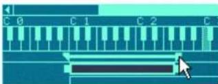 PROPELLERHEAD Reason 4.0 - En déplacant les poignées de limites dans la zone de barre - 1