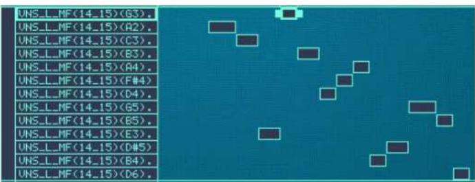 PROPELLERHEAD Reason 4.0 - Trier les zones par note - 1