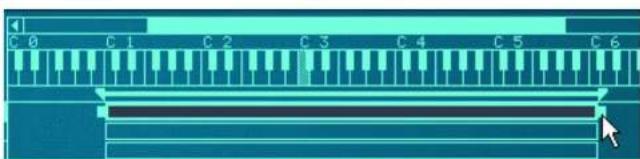 PROPELLERHEAD Reason 4.0 - En déplacant les poignées aux extrémités de la zone - 1