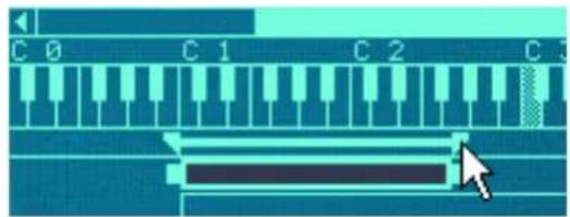 PROPELLERHEAD Reason 7.0 - En déplaçant les poignées de limites de zone dans la barre de l'onglet - 1