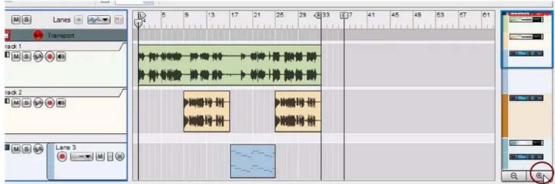 PROPELLERHEAD Reason 7.0 - Zoom vertical dans le séquenceur - 1
