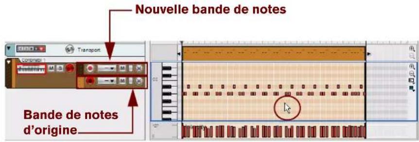 PROPELLERHEAD Reason 7.0 - Cliquez sur le bouton « Déplacer » du panneau « Extraire des notes vers des bandes ». - 1