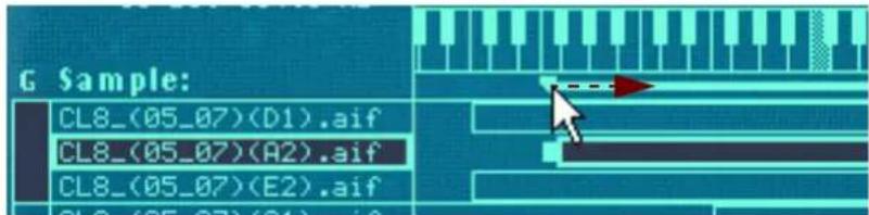 PROPELLERHEAD Reason 7.0 - En déplaçant les poignées de limites de zone dans la barre de l'onglet - 3