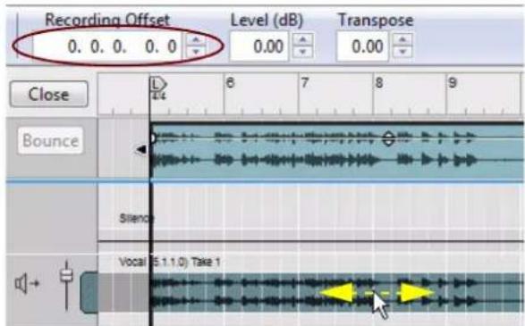 PROPELLERHEAD Reason 7.0 - Ajustement du décalage d'enregistrement - 1