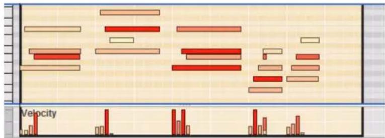 PROPELLERHEAD Reason 7.0 - Édition manuelle de la vélocité des notes - 1