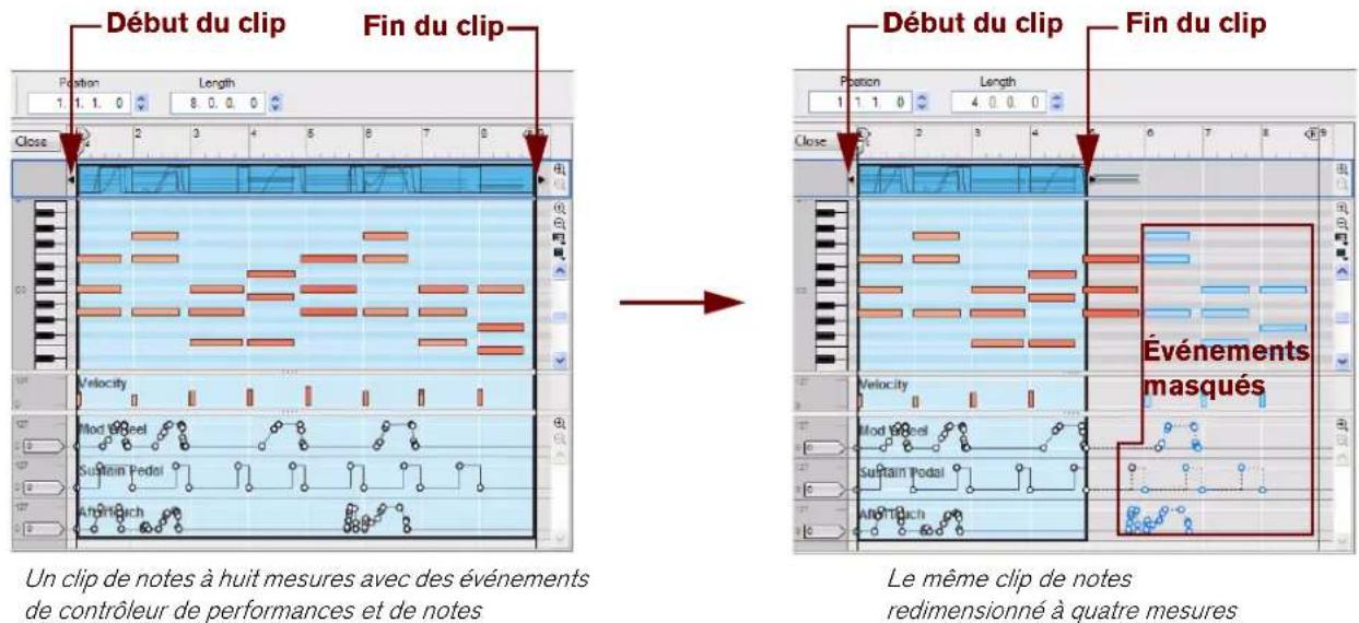 PROPELLERHEAD Reason 7.0 - Événements masqués dans les clips d'automation de paramètre et de notes - 1