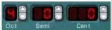 PROPELLERHEAD Reason 7.0 - Définir la fréquence de l'oscillateur 1 - Octave/Demi-ton/Cent - 1