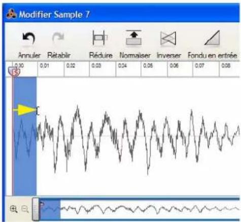 PROPELLERHEAD Reason 7.0 - Application de fondu en entrée/en sortie sur des samples - 1
