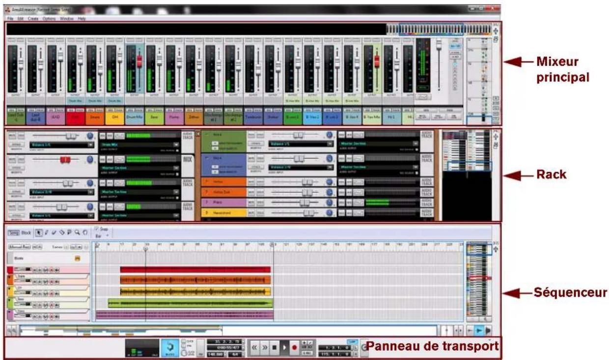 PROPELLERHEAD Reason 7.0 - Aperçu de la fenêtre du morceau - 1