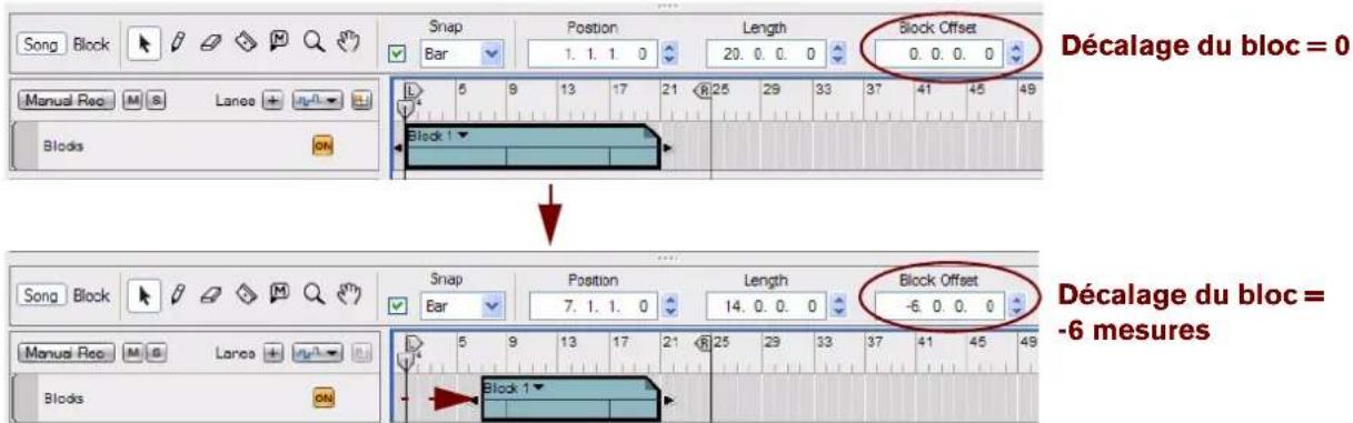 PROPELLERHEAD Reason 7.0 - Redimensionnement de clips d'automation de blocs - 1