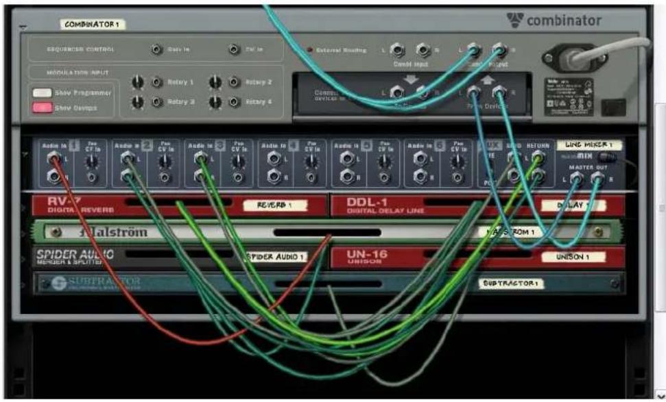 PROPELLERHEAD Reason 7.0 - Comment éviter les connexions de routage externe - 1