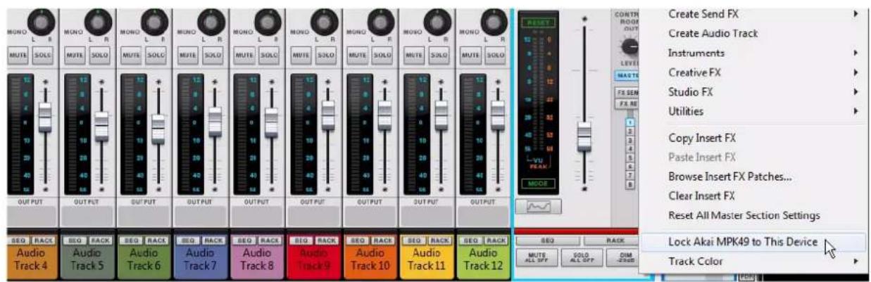 PROPELLERHEAD Reason 7.0 - → Sélectionnez le module de la section maîtresse dans le rack ou la bande Section maîtresse dans le mixeur principal. - 1