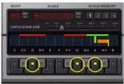 PROPELLERHEAD Reason 7.0 - Définissez la gamme souhaitée à l'aide des flèches Gamme. - 6
