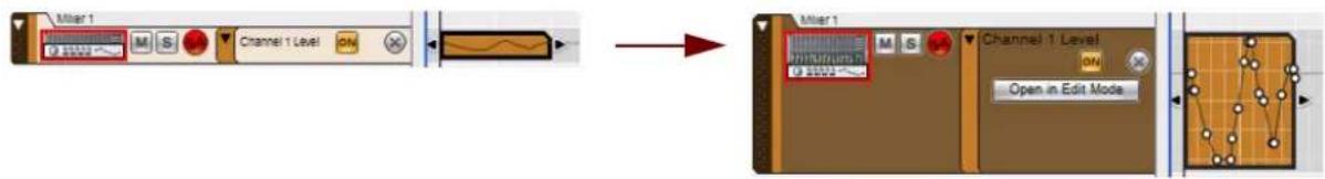 PROPELLERHEAD Reason 7.0 - Ouvrir un clip d'automation de paramètre pour l'édition - 1