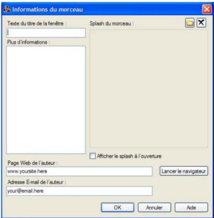 PROPELLERHEAD Reason 7.0 - Insérer des informations sur le morceau - 1