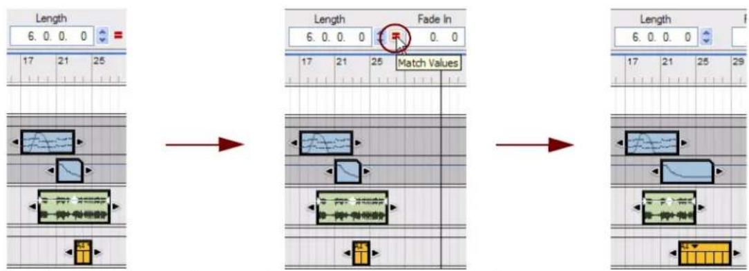 PROPELLERHEAD Reason 7.0 - Égalisation des longueurs de clips - 1