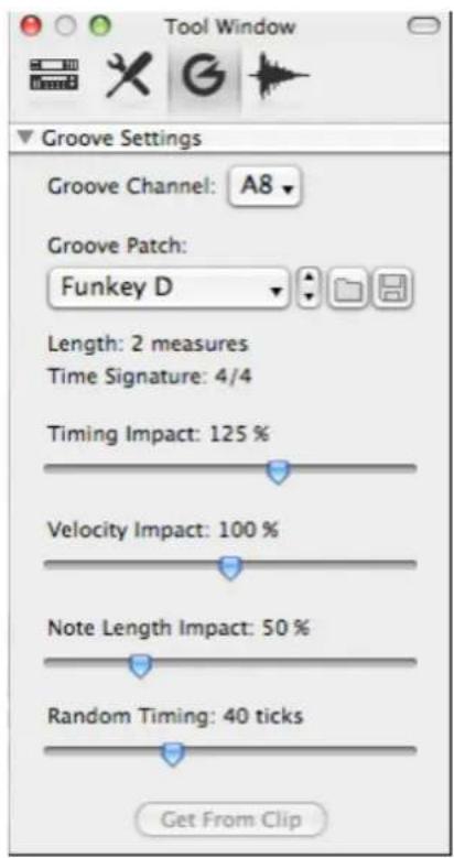 PROPELLERHEAD Reason 7.0 - Réglage du groove - 1