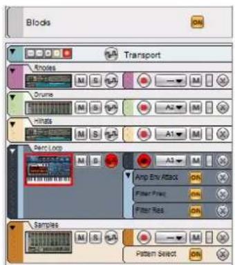 PROPELLERHEAD Reason 7.0 - Aperçu de la liste des pistes - 1