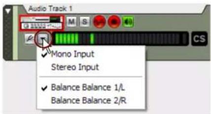 PROPELLERHEAD Reason 7.0 - - Liste déroulante de sélection des entrées audio - 1