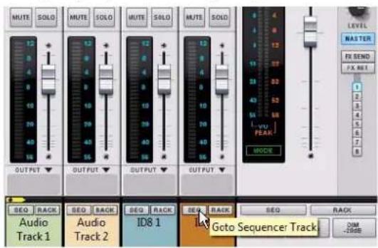 PROPELLERHEAD Reason 7.0 - Raccourci pour créer une piste de voie de mixage ou une piste audio - 1