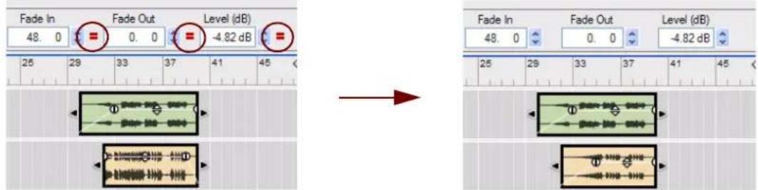 PROPELLERHEAD Reason 7.0 - Égalisation des niveaux, des fondus et de la transposition du clip audio - 1