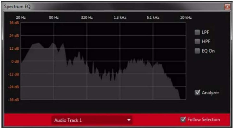 PROPELLERHEAD Reason 7.0 - La fenêtre EQ de spectre - 1