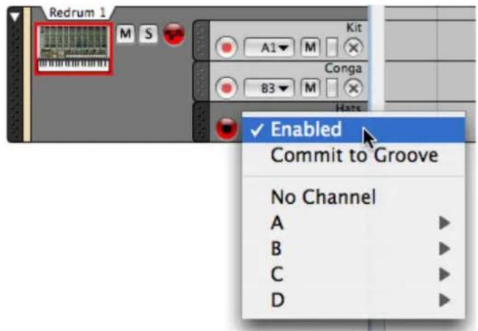 PROPELLERHEAD Reason 7.0 - Utiliser la fonction Respecter le groove sur certaines bandes uniquement - 1