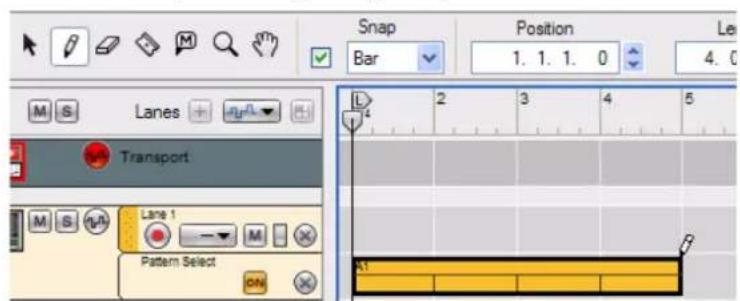 PROPELLERHEAD Reason 7.0 - Dessin de l'automation de patterns - 2