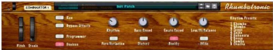 PROPELLERHEAD Reason 7.0 - Sélection de l'apparence du panneau de contrôle... - 1