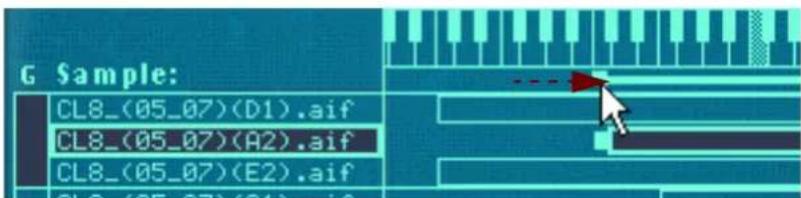 PROPELLERHEAD Reason 7.0 - En déplaçant les poignées de limites de zone dans la barre de l'onglet - 4